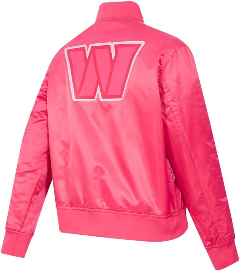 image:imageWomens NFL Classic Triple Pink Satin JacketPurple