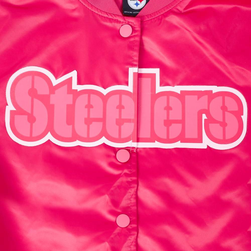 image:imageWomens NFL Classic Triple Pink Satin JacketPurple