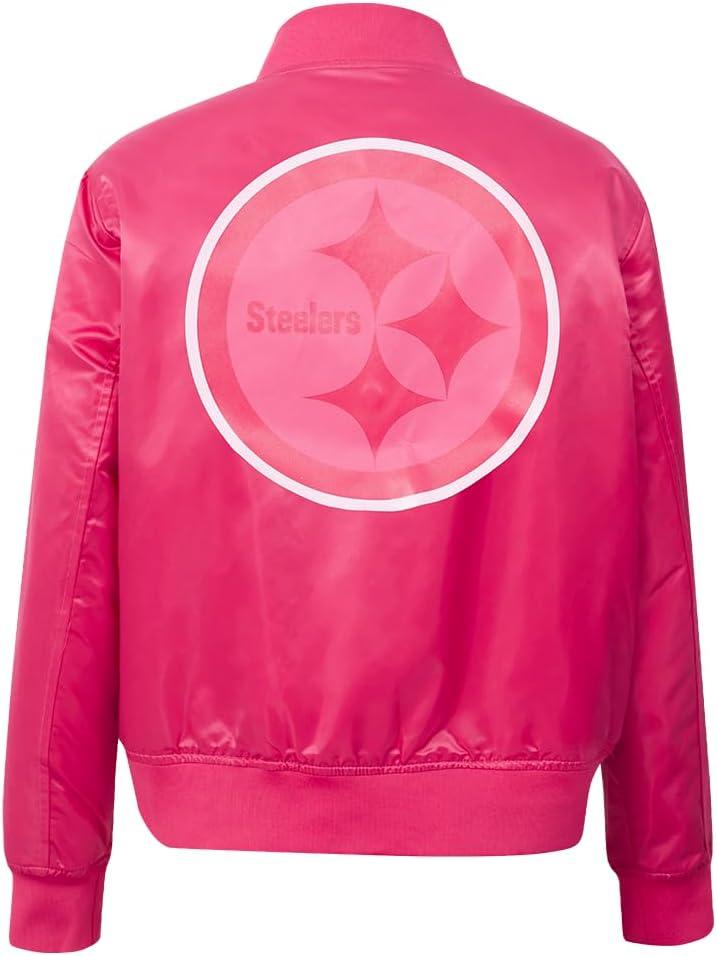 image:imageWomens NFL Classic Triple Pink Satin JacketPurple
