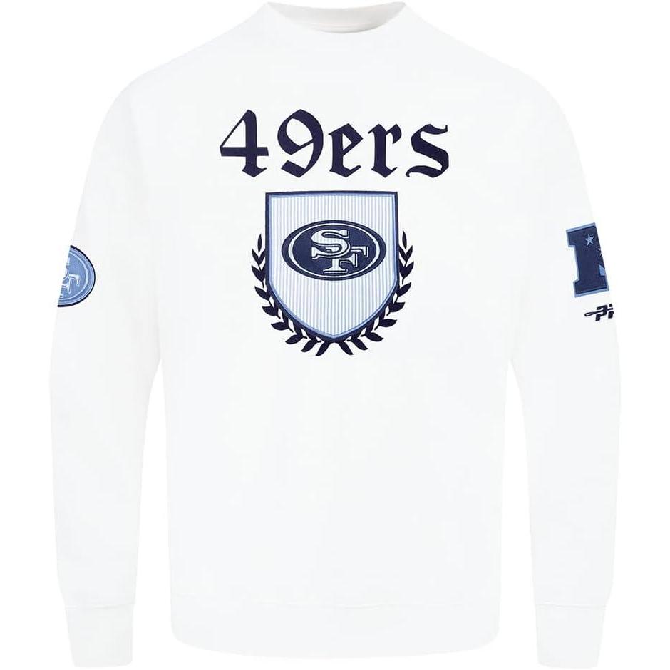 image:imagePro Standard Mens NFL Country Club Fleece Crewneck SweatshirtWhite