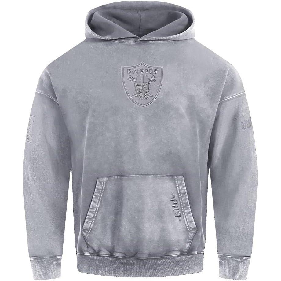 image:imagePro Standard Mens NFL Washed Classic Pull Over HoodieWashed Grey