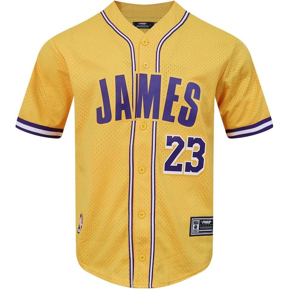 image:imagePro Standard NBA Mens Mens NBA Los Angeles Lakers Classic Player Mesh Down TopTeam Color