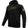 Mens NFL Black&Gold Varsity Jacket(Black)