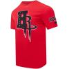 Pro Standard Mens NBA Mash Up Cotton Short Sleeve Tee(Red)