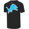 Pro Standard Mens NFL Detroit Lions Mesh Taping Tee Black 2XL