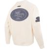 Pro Standard Mens NFL Reverse French Terry Brushed Back French Terry Crewneck Sweatshirt(Off-white)