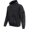 Pro Standard Mens NFL Washed Classic Pull Over Hoodie(Washed Black)