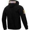 Pro Standard Mens NHL Split Logo Cotton Double Knit Full Zip Hoodie(Black)