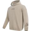 Pro Standard Mens NHL Split Logo Cotton Double Knit Full Zip Hoodie(Taupe)