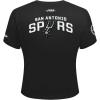 Pro Standard NBA Womens Womens NBA San Antonio Spurs Classic Player Cotton Short Sleeve Slim Tee(Black)