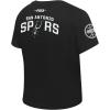 Pro Standard NBA Womens Womens NBA San Antonio Spurs Classic Player Cotton Short Sleeve Slim Tee(Black)