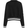 Pro Standard NBA womens Womens Nba Mash Up Brushed Back French Terry Crewneck Sweatshirt(Black)