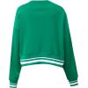 Pro Standard NBA womens Womens Nba Mash Up Brushed Back French Terry Crewneck Sweatshirt(Kelly Green)