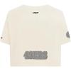 Pro Standard Womens NFL Reverse French Terry Short Sleeve Boxy Tee(Eggshell)