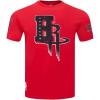 Pro Standard Mens NBA Mash Up Cotton Short Sleeve Tee(Red)