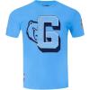 Pro Standard Mens NBA Mash Up Cotton Short Sleeve Tee(University Blue)