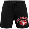 Pro Standard Mens NFL Classic Bristle Fleece Short(Black)