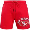 Pro Standard Mens NFL Classic Bristle Fleece Short(Red)