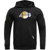 Pro Standard Mens NHL Split Logo Cotton Double Knit Full Zip Hoodie(Black)