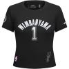 Pro Standard NBA Womens Womens NBA San Antonio Spurs Classic Player Cotton Short Sleeve Slim Tee(Black)