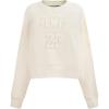 Pro Standard NBA womens Womens Nba Los Angeles Lakers Neutrals Player Brushed Back French Terry Crewneck Sweatshirt(Eggshell)