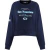 Pro Standard Womens NFL Country Club Crewneck Sweatshirt(Midnight Navy)