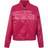 Womens NFL Classic Triple Pink Satin Jacket(Purple)