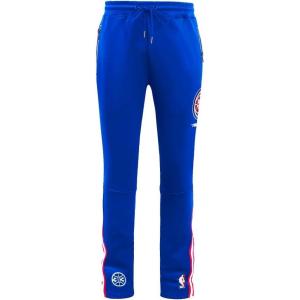 Mens NBA Classic Track Double Knit Track Pant(Royal Blue/Red)