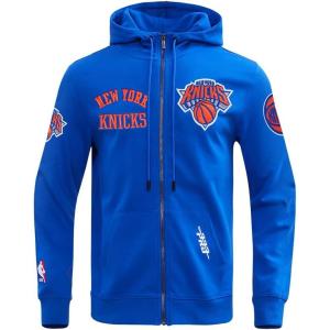 Pro Standard Mens NBA Classic Wind Suit Woven Full Zip Hoodie(Royal Blue)