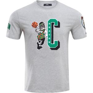 Pro Standard Mens NBA Mash Up Cotton Short Sleeve Tee(Heather Grey)