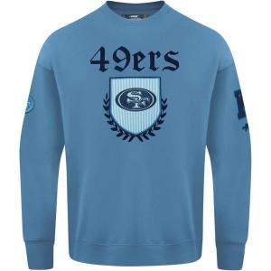 Pro Standard Mens NFL Country Club Fleece Crewneck Sweatshirt(Blue)