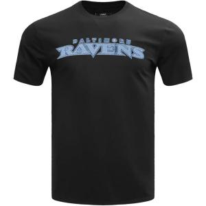 Pro Standard Mens NFL Varsity Blues Short Sleeve Tee Linen(Black)