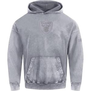 Pro Standard Mens NFL Washed Classic Pull Over Hoodie(Washed Grey)
