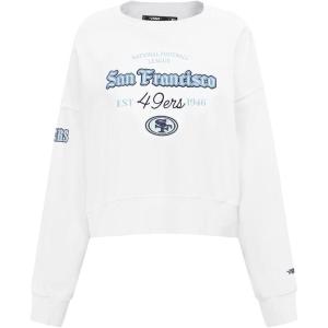 Pro Standard Womens NFL Country Club Crewneck Sweatshirt(White)