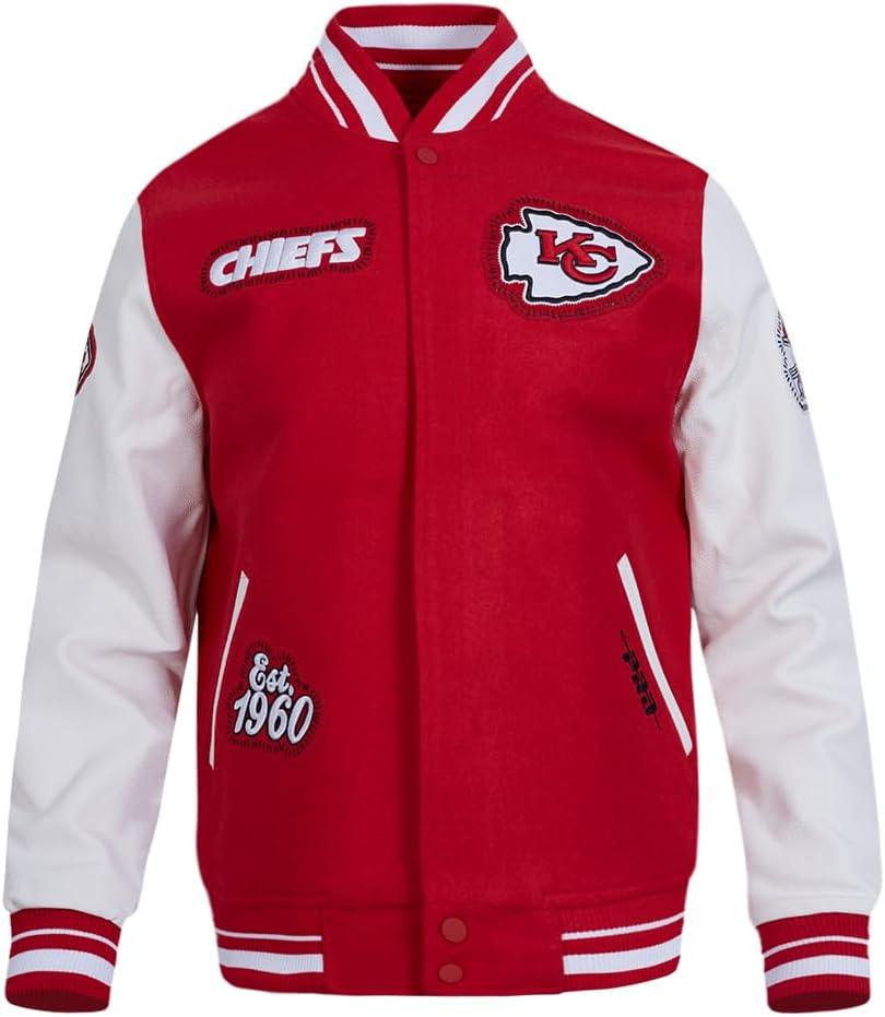image:imagePro Standard Mens NFL DIY Pick Stitch Varsity JacketRed