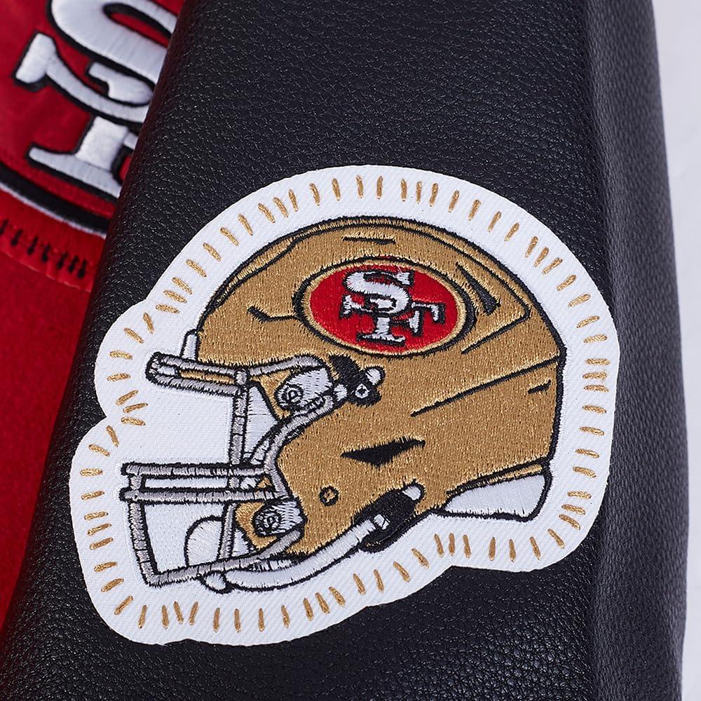 image:imagePro Standard Mens NFL DIY Pick Stitch Varsity JacketRed