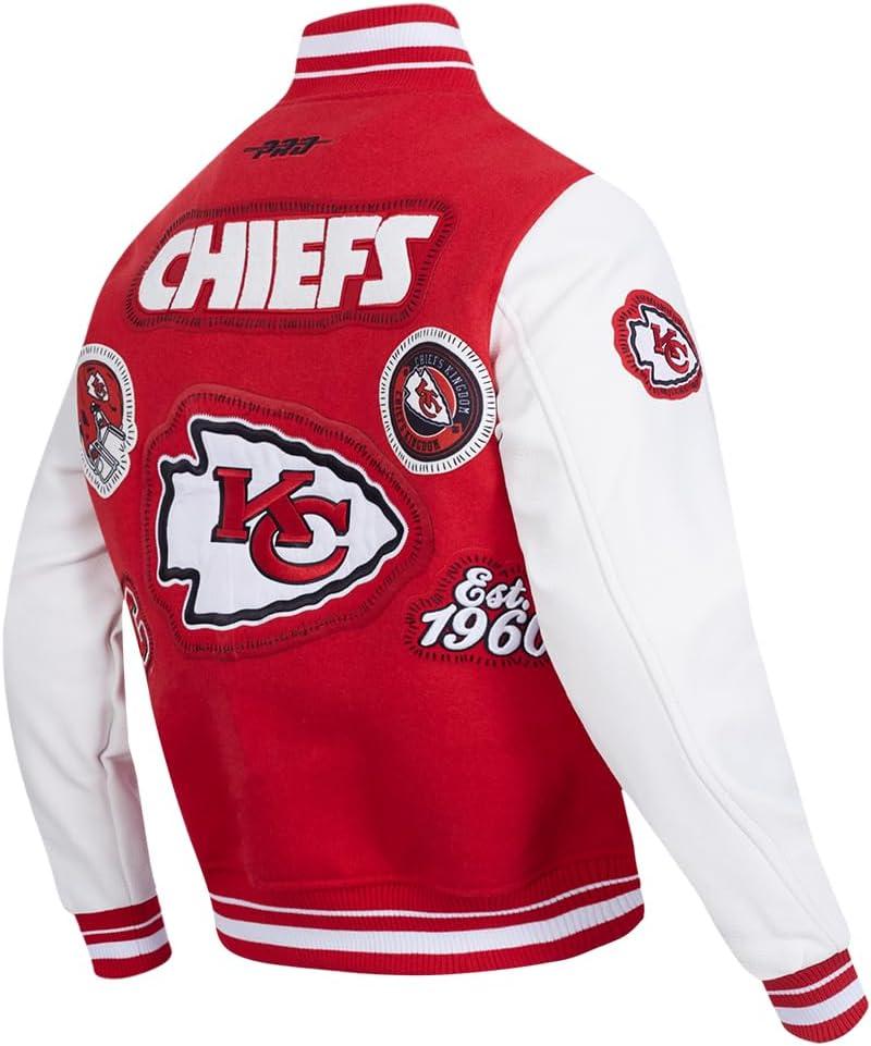 image:imagePro Standard Mens NFL DIY Pick Stitch Varsity JacketRed