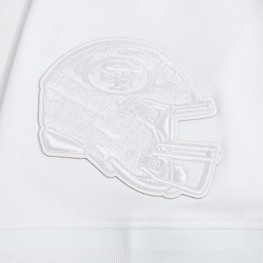 image:imagePro Standard Mens NFL White Out Cotton Double Knit Short Sleeve HoodieWhite