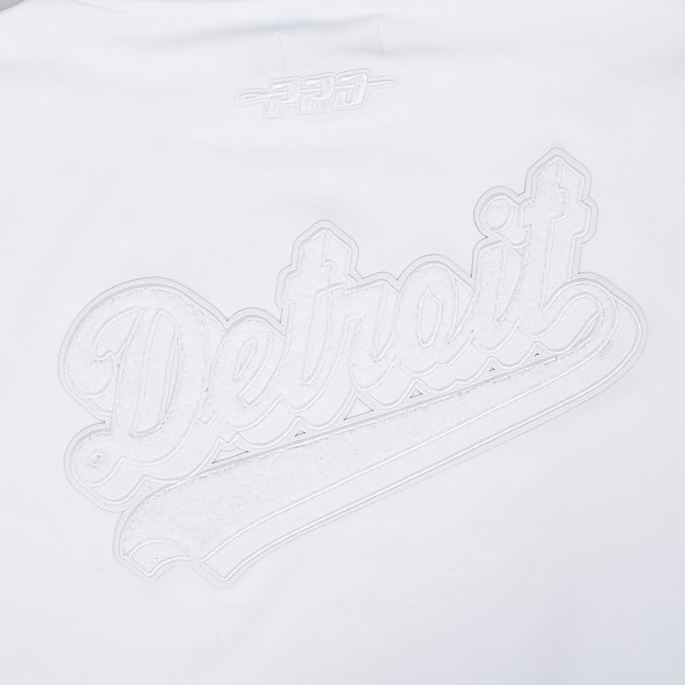image:imagePro Standard Mens NFL White Out Cotton Double Knit Short Sleeve HoodieWhite