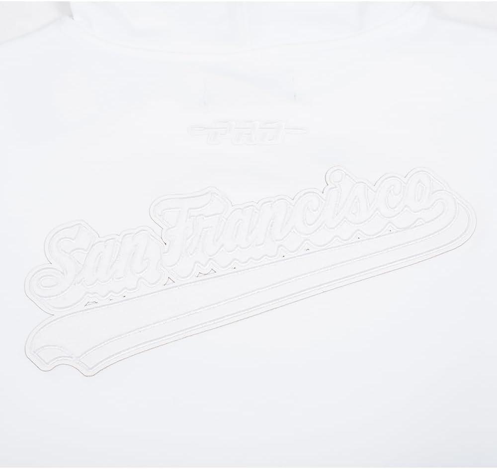 image:imagePro Standard Mens NFL White Out Cotton Double Knit Short Sleeve HoodieWhite