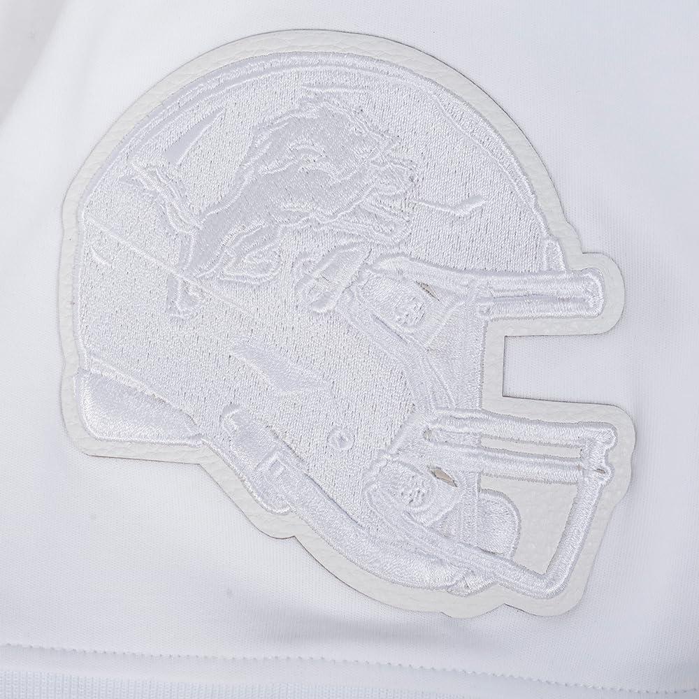 image:imagePro Standard Mens NFL White Out Cotton Double Knit Short Sleeve HoodieWhite