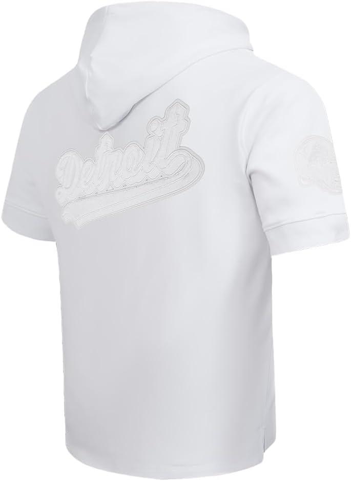 image:imagePro Standard Mens NFL White Out Cotton Double Knit Short Sleeve HoodieWhite