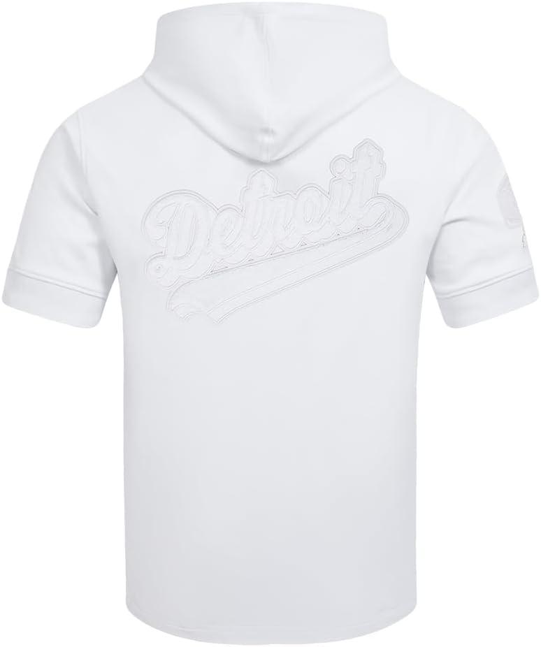 image:imagePro Standard Mens NFL White Out Cotton Double Knit Short Sleeve HoodieWhite