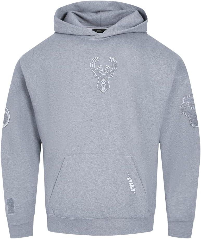 image:imagePro Standard NBA mens Mens Nba Reverse French Terry Brushed Back French Terry Pull Over HoodieDark Heather Gray