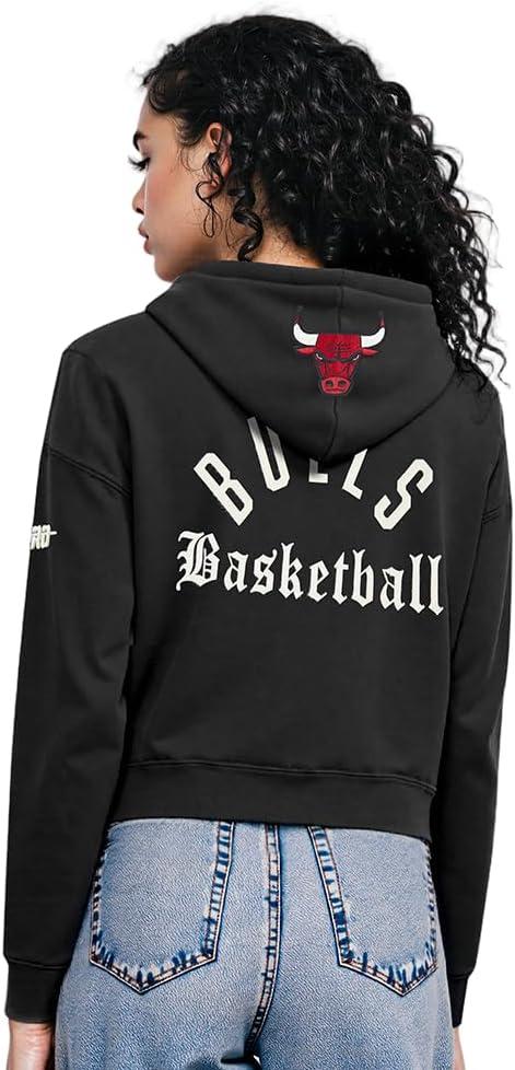 image:imagePro Standard NBA womens Womens Nba Modern Originals Brushed Back French Terry Cropped Pullover HoodieBlack