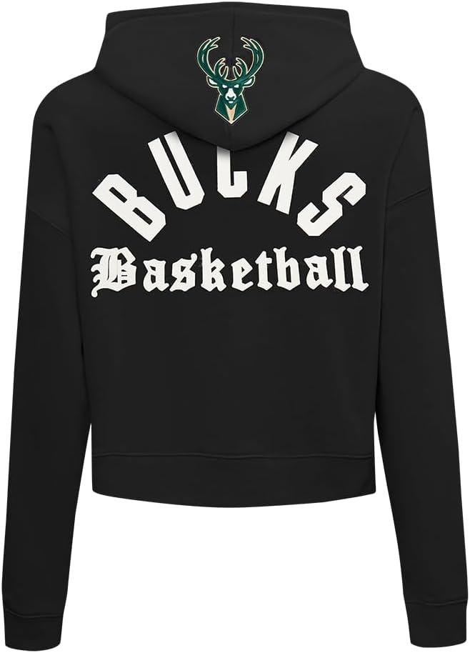image:imagePro Standard NBA womens Womens Nba Modern Originals Brushed Back French Terry Cropped Pullover HoodieBlack