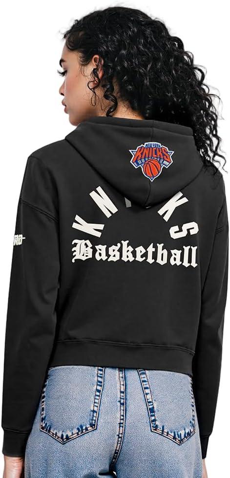 image:imagePro Standard NBA womens Womens Nba Modern Originals Brushed Back French Terry Cropped Pullover HoodieBlack