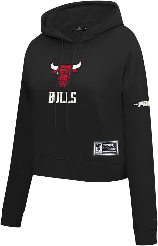 image:imagePro Standard NBA womens Womens Nba Modern Originals Brushed Back French Terry Cropped Pullover HoodieBlack