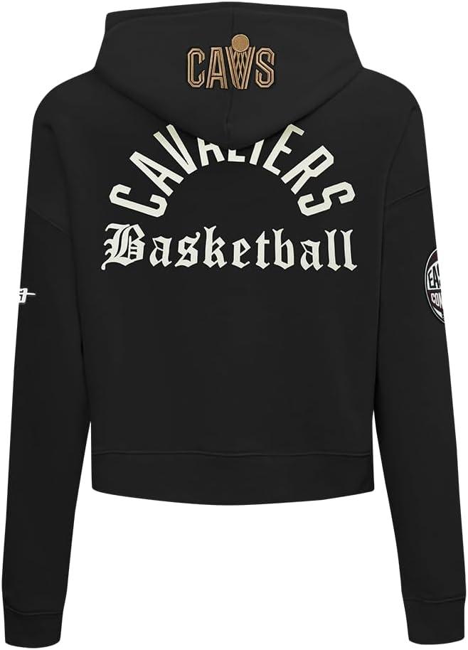 image:imagePro Standard NBA womens Womens Nba Modern Originals Brushed Back French Terry Cropped Pullover HoodieBlack
