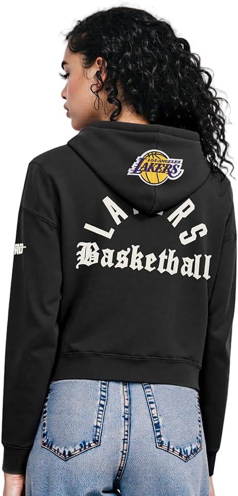 image:imagePro Standard NBA womens Womens Nba Modern Originals Brushed Back French Terry Cropped Pullover HoodieBlack